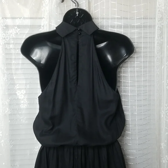 Black Fred Charles Halter Sleeveless Dress Size 5 - Picture 5 of 9